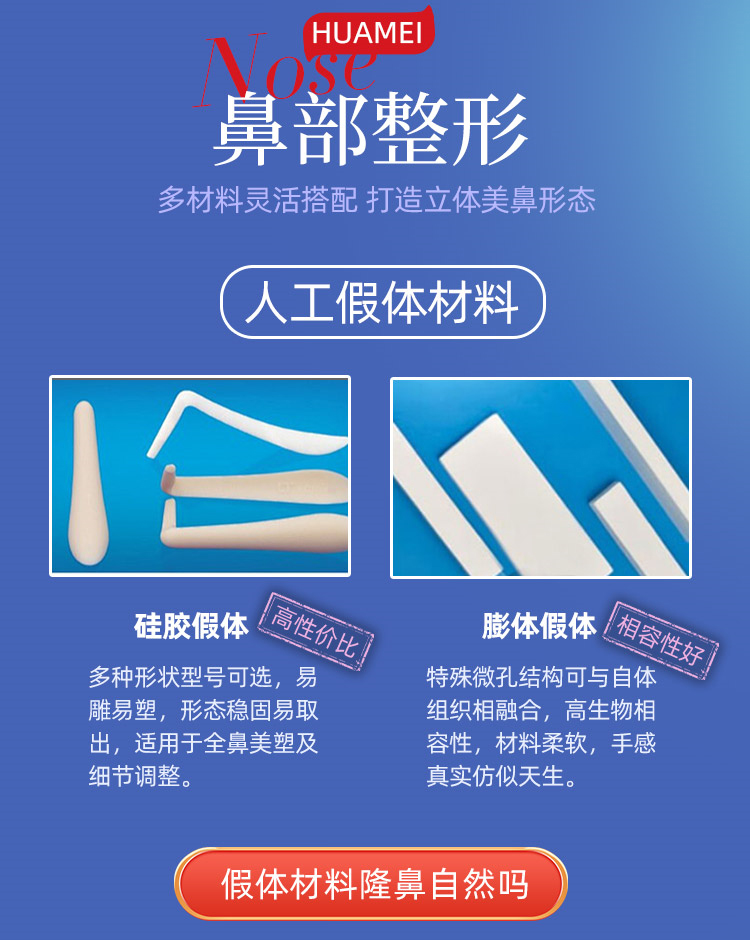 鼻部整形材料
