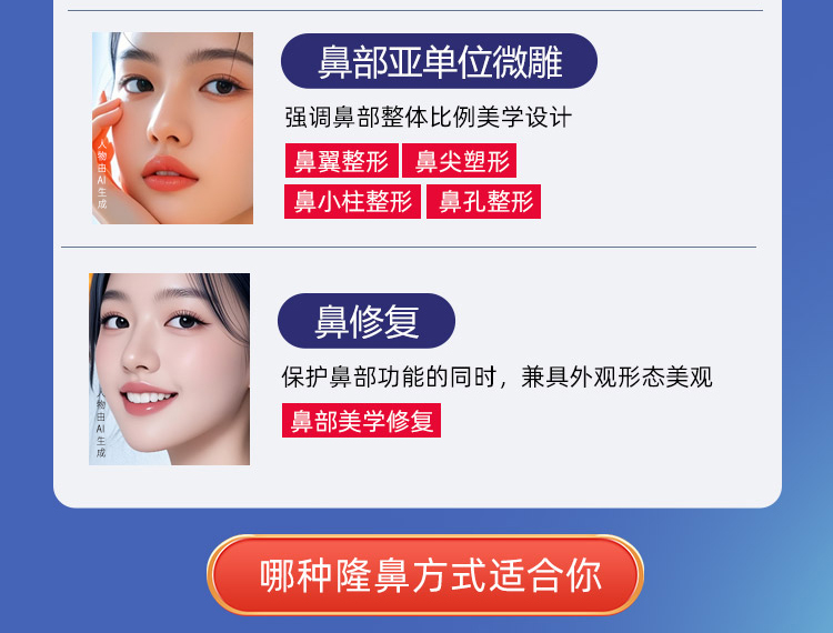 鼻部整形项目