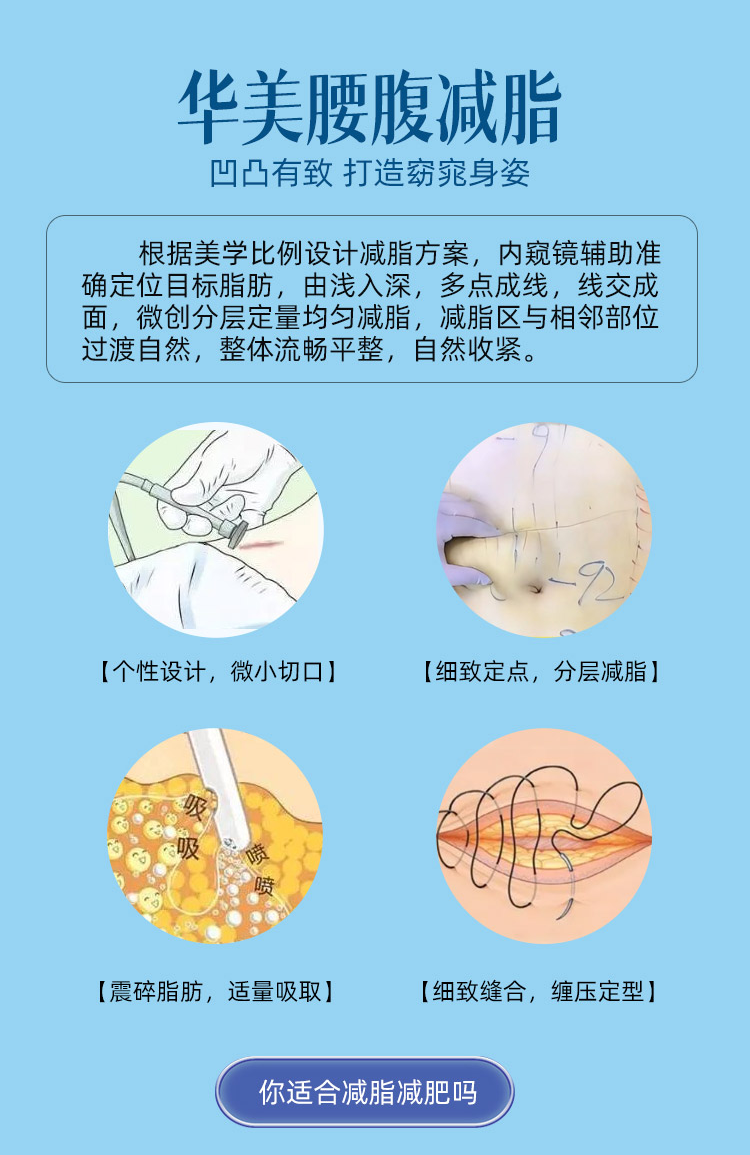 腰腹吸脂减肥