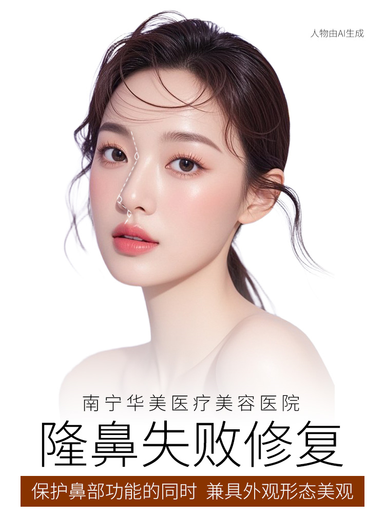 华美隆鼻失败修复