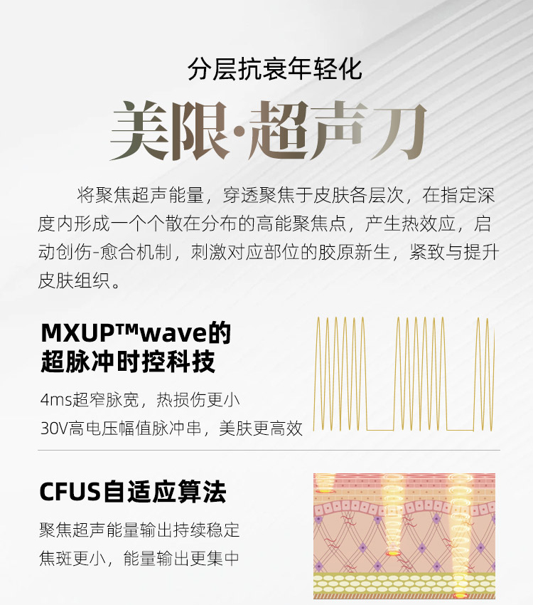 华美美限超声刀抗衰优势