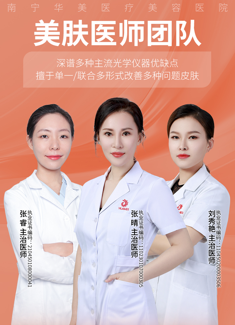 张睿,张晴,刘秀艳,华美皮肤美容医师