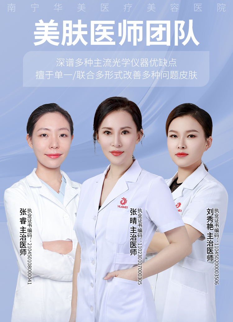 张睿,张晴,刘秀艳,华美皮肤美容医师